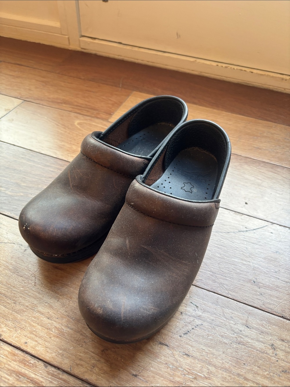 Dansko Brown Leather Clogs